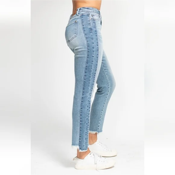 Vintage Wash Side Panel Detail With Fray Hem Slim Size 13/31" - Picture 6 of 10